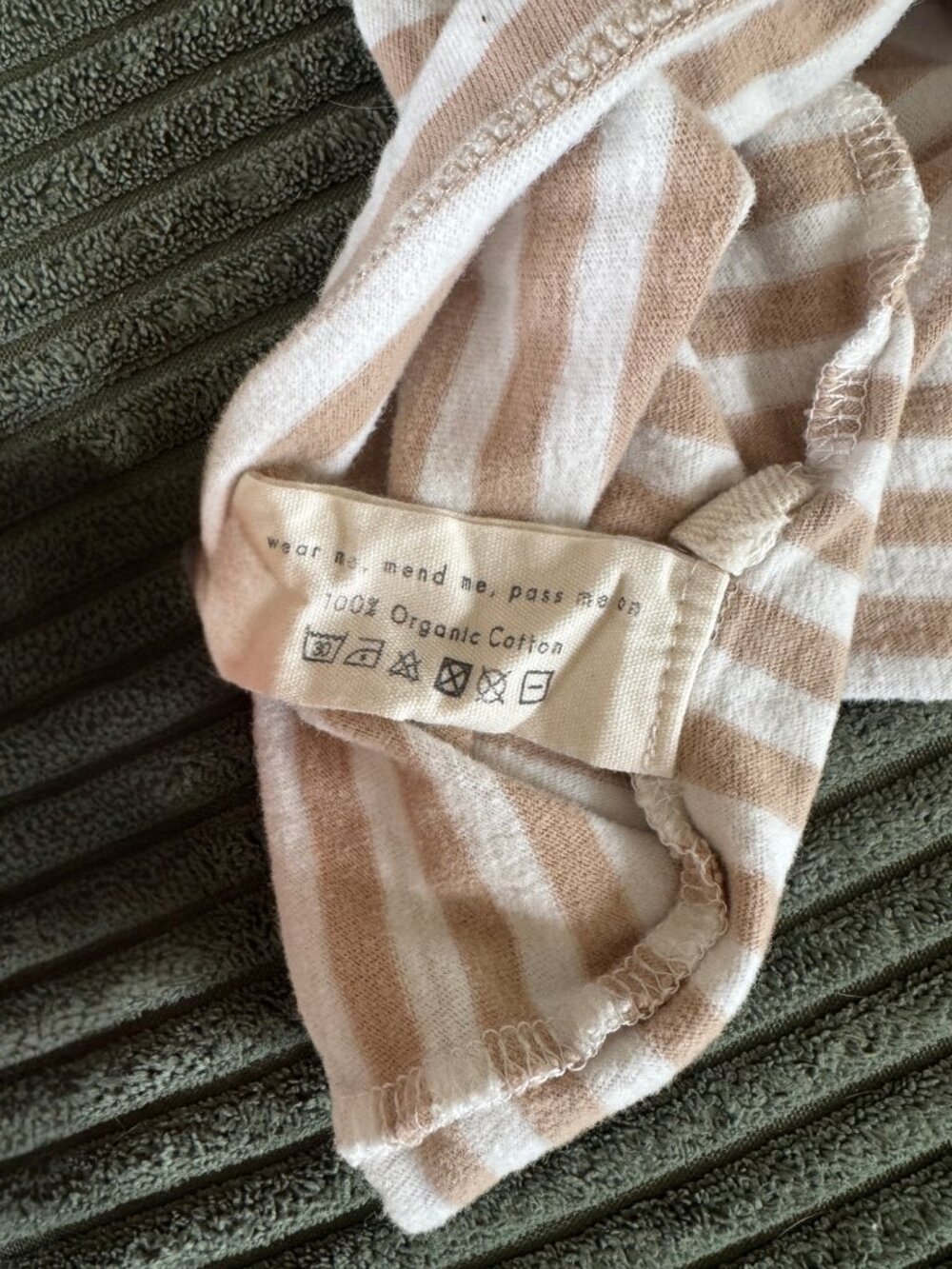 Beaumont Organic - 100% Cotton & Organic Long-sleeve Shoba Striped Top - Picture 4 of 7